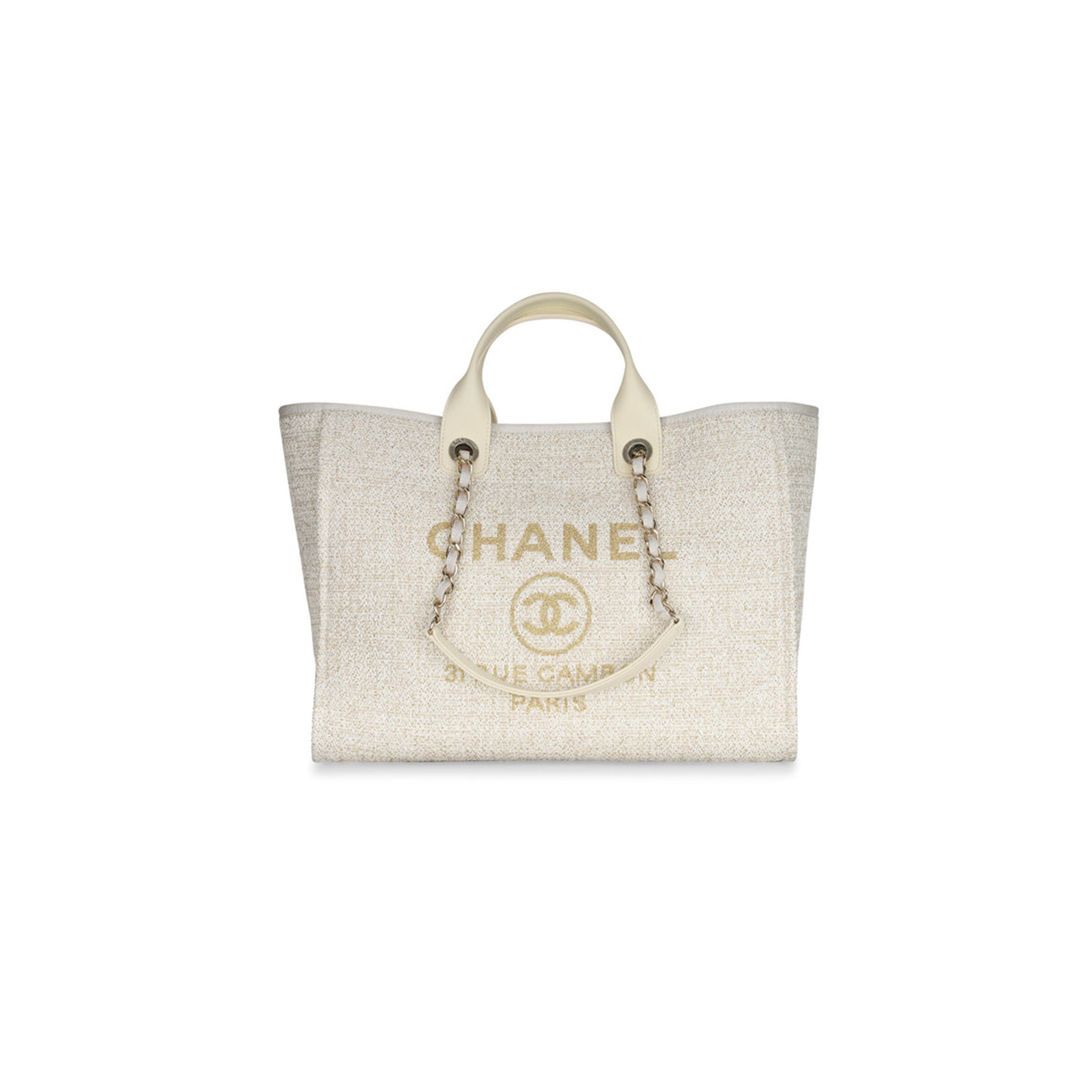 CHANEL DEAUVILLE MEDIUM CANVAS LAMB A67001 (39*30*22cm)